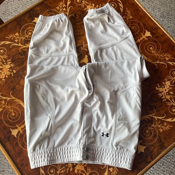 UNDER ARMOUR ladies baseball softball pants SzM ball pants gray - Picture 1 of 4